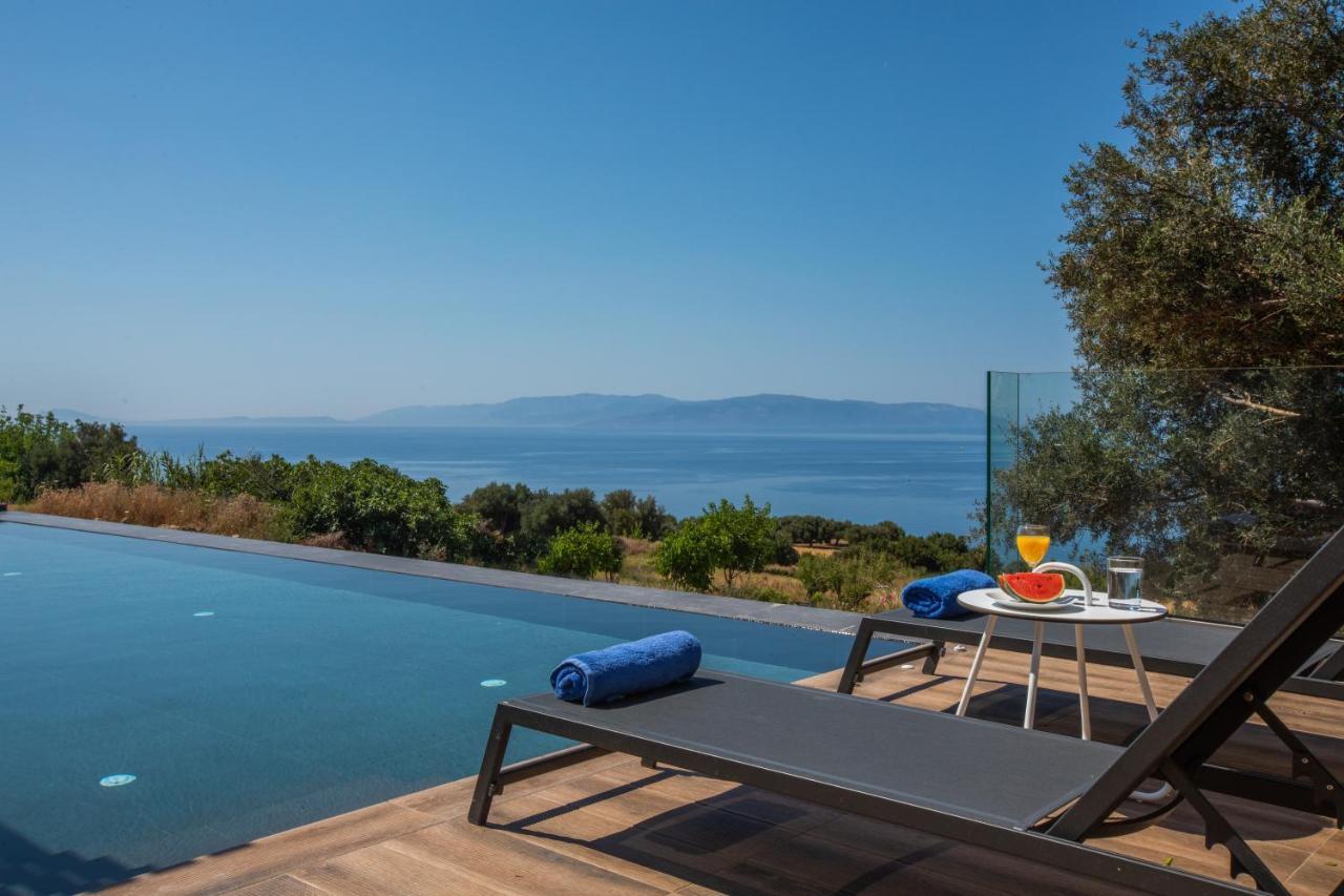 Brand New Villa Lefka With Private Pool At Platies Plateies Exterior photo